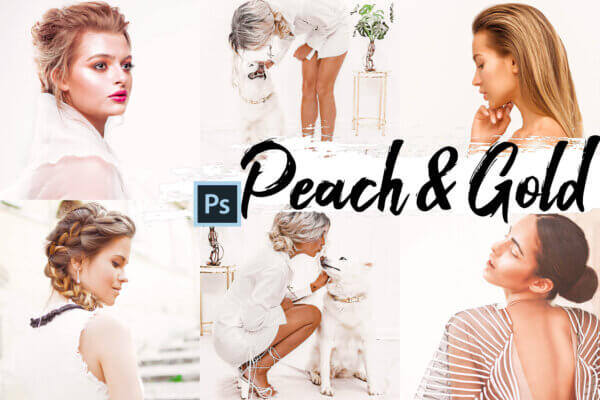 09 peach gold photoshop actions acr scaled - ByPresets