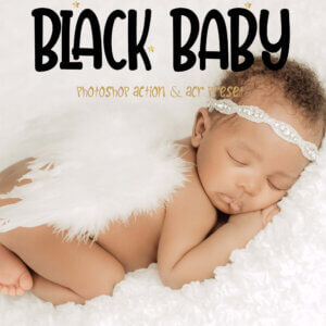 10 Black Baby Photoshop Actions