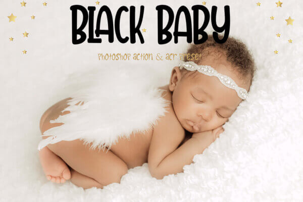 10 black baby photoshop actions scaled - ByPresets