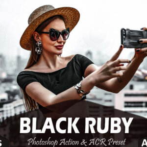 10 Black Ruby Photoshop Actions