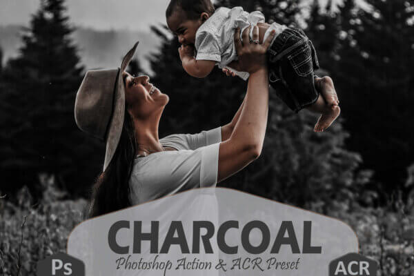 10 charcoal photoshop actions and presets scaled - ByPresets