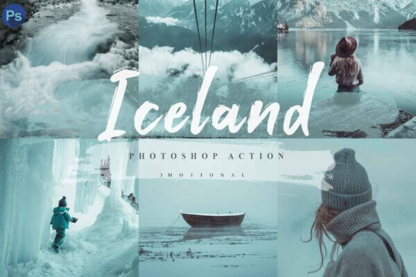 10 iceland photoshop actions acr lut - ByPresets