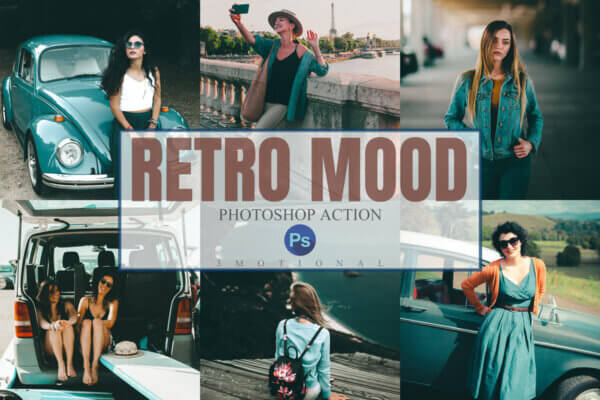 11 retro mood photoshop actions - ByPresets