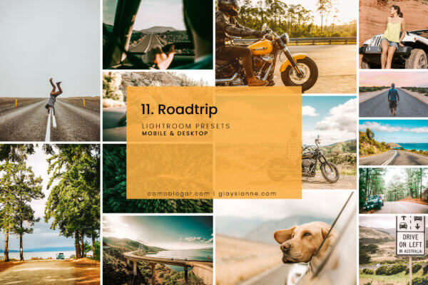 11 roadtrip lightroom presets - ByPresets