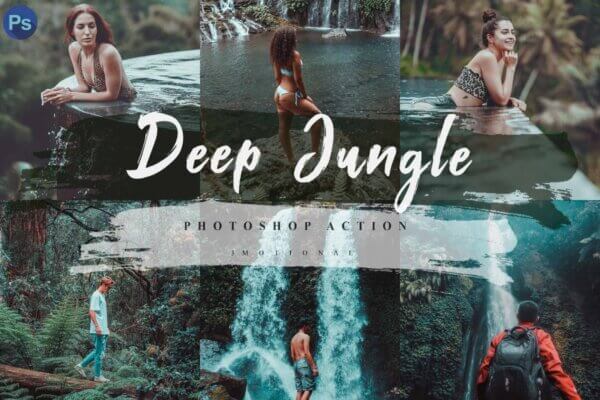 12 deep jungle photoshop actions acr lut - ByPresets