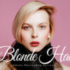 14 blonde hair photoshop actions - ByPresets