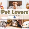 14 pet lovers photoshop actions acr luts - ByPresets