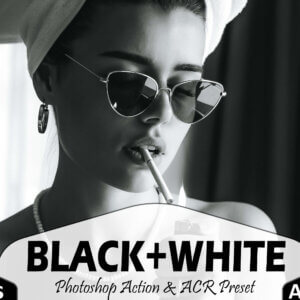 18 Black And White Photoshop Actions