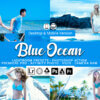 20 blue ocean presets photoshop actions - ByPresets