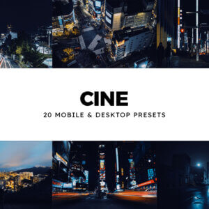 20 Cine Lightroom Presets and LUTs