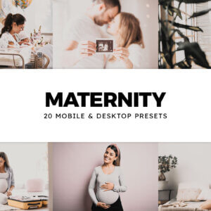 20 Maternity Lightroom Presets and LUTs