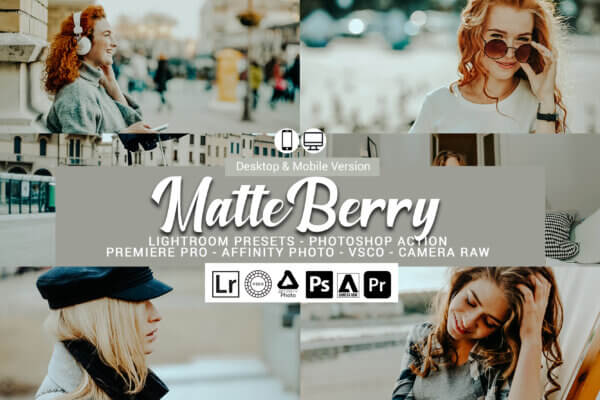 20 matte berry presets scaled - ByPresets