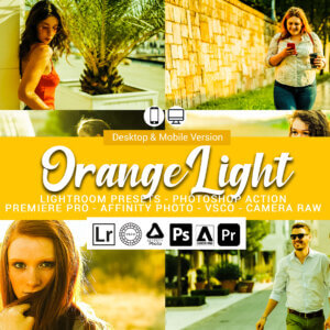 20 Orange Light Lightroom Presets