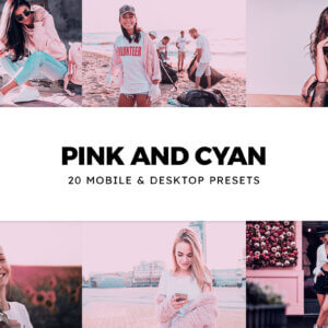 20 Pink and Cyan Lightroom Presets