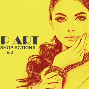 20 Pop Art Photoshop Actions Ver. 2