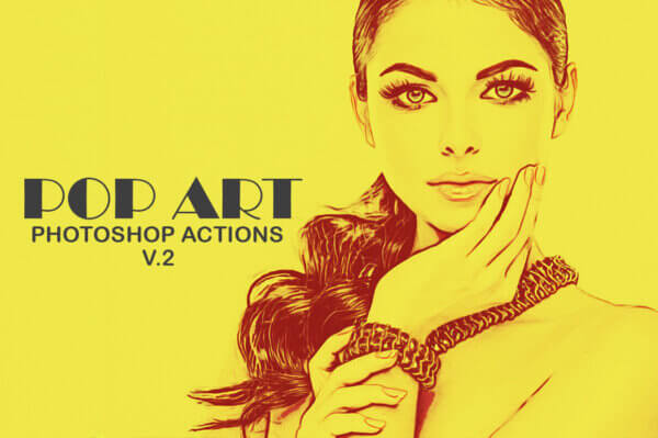 20 pop art photoshop actions ver 2 - ByPresets