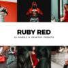 20 ruby red lightroom presets - ByPresets