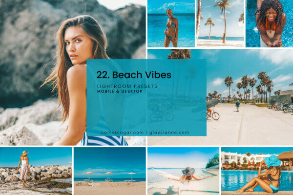 22 beach vibes presets - ByPresets