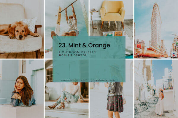 23 mint orange presets - ByPresets