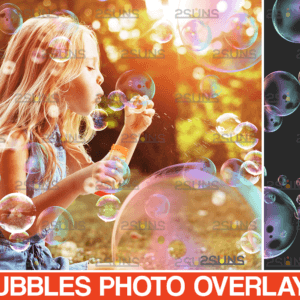 30 Photoshop overlay: Bubble overlays