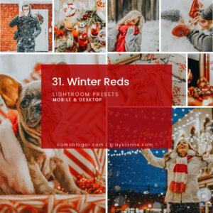 31. Winter Reds Lightroom Presets