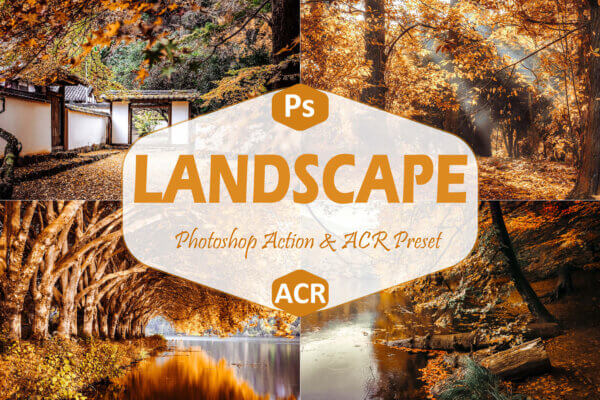 40 landscape photoshop actions and acr scaled - ByPresets