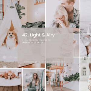 42. Light and Airy Lightroom Presets