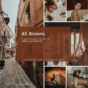 43. Browns Lightroom Presets