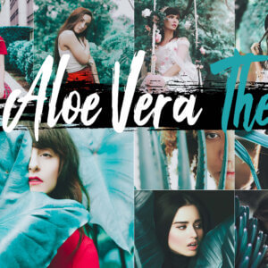 5 Aloe Vera Photoshop Actions ACR LUT