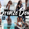 5 bronze beach desktop lightroom presets - ByPresets