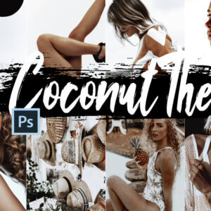 5 Coconut Photoshop Actions