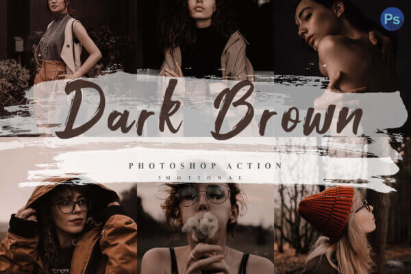 5 dark brown photoshop actions acr lut scaled - ByPresets