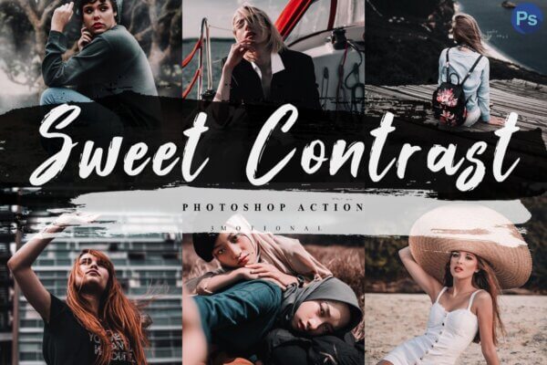 5 sweet contrast photoshop actions acr - ByPresets