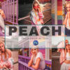 6 peach photoshop actions acr lut - ByPresets