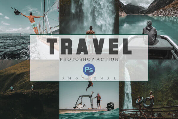 6 travel photoshop actions acr lut filte - ByPresets