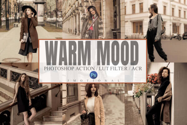 6 warm mood photoshop action acr lut scaled - ByPresets