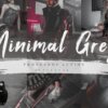 7 minimal grey photoshop actions acr lut - ByPresets