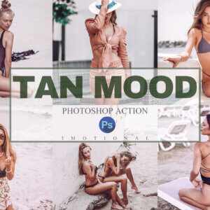 9 Tan Mood Photoshop Actions ACR LUT