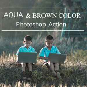 Aqua and Brown Color – Photoshop Action