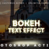 bokeh text effect photoshop actions - ByPresets