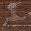 chalk drawing on brick wall ps action - ByPresets