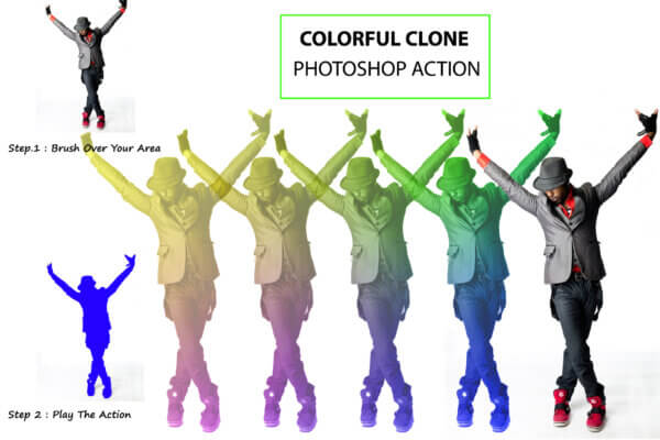 colorful clone photoshop action - ByPresets