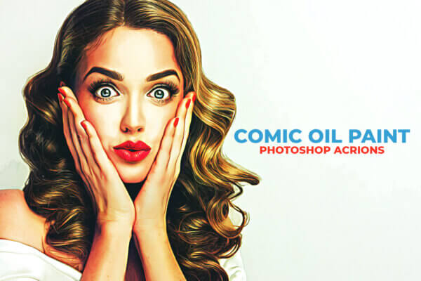 comic oil paint photoshop actions - ByPresets