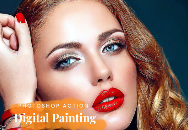 digital painting photoshop action - ByPresets