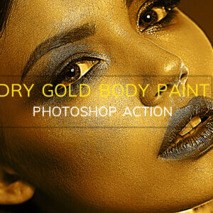 Dry Gold Body Paint