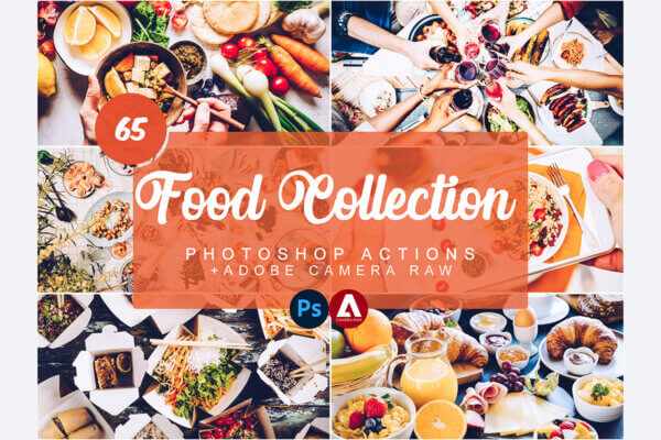 food collection photoshop actions - ByPresets