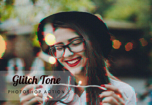 glitch photoshop actions - ByPresets