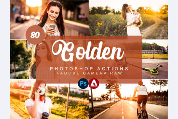 golden photoshop actions - ByPresets