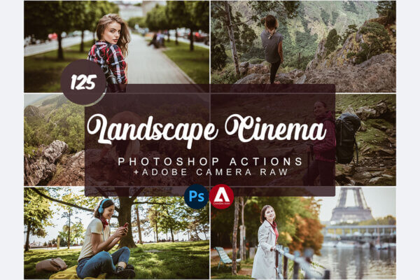 landscape cinema photoshop actions - ByPresets