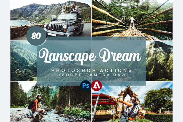 landscape dream photoshop actions - ByPresets